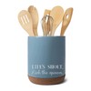 Elanze Designs Lick the Spoon Sky Blue X-Large Cork Bottom