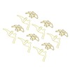 100pcs Shaped Paper Clips Pterosauria Yellow Dinosaur Shape Metal Portable