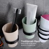 Multifunctional Space Aluminum Bathroom Storage Rack Hair Dryer Toothbrush Holder