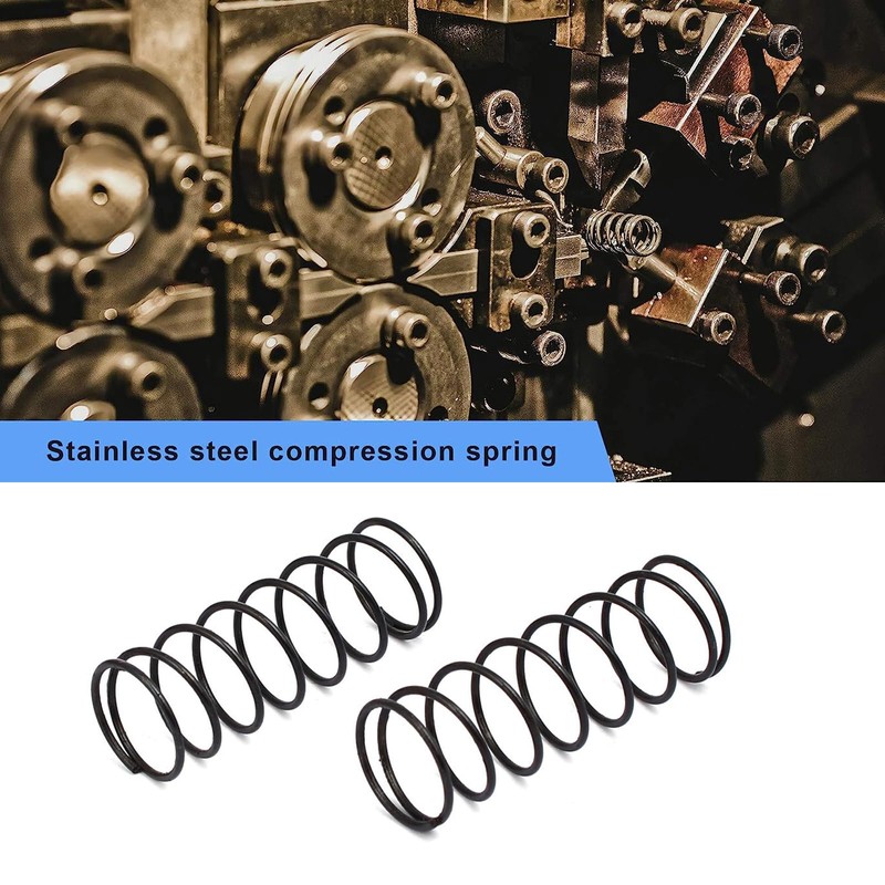 TA-VIGOR 10Pcs Compressed Spring, 1.2mm Wire Dia, 15mm OD, 50mm