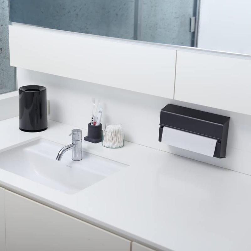 Ideaco TUBELOR Mini Designer Round Countertop Trash Can, Conceals any