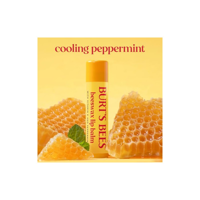 Burt'S Bees 100% Natural Moisturizing Lip Balm, Original Beeswax with