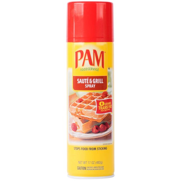 PAM 17 oz Saute & Grill Release Spray, Professional Grade, Professional Size