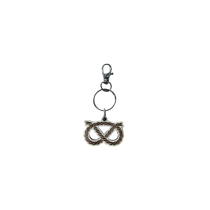 Wooden Staffordshire Knot Keyring Keychain