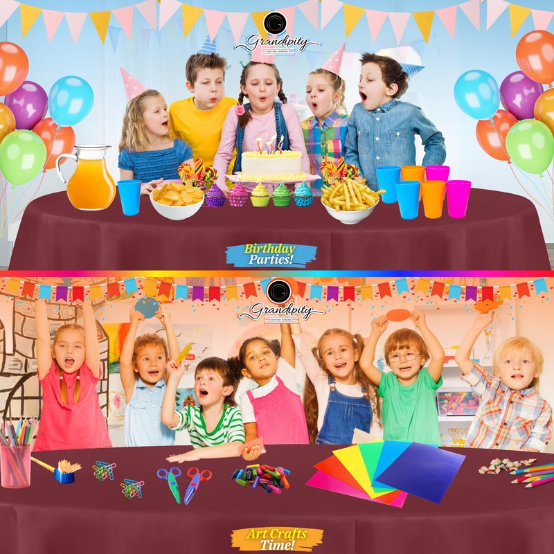 Grandipity - Juego de 6 Cubre Mesas de Plástico Desechables