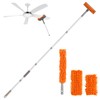 Ceiling Fan Cleaner Dusters with 72'' Extension Pole, Reusable Microfiber