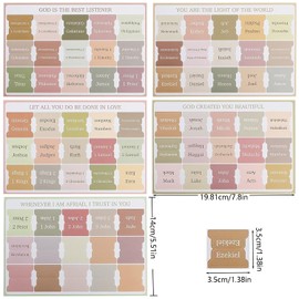 Taicols Bible Tabs for Women & Men, 75 Tabs, Laminated Bible Tabs for Study Bible, Large Print Neutral Bible Tabs for Easy Navigation, Boho Theme, Bible Index Tabs Bible Tabs, Boho Theme (A)