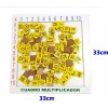 CASTILLO DIDÁCTICO Cuadro Multiplicador, Tablas Multiplicar, Matemático Madera