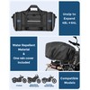 Marscamd Waterproof Motorcycle Tail Luggage Bag, 48L-64L Expandable, a Rain
