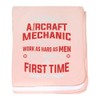 CafePress Airplane Repairing Female Aircraft Me Baby Blanket, Super Soft