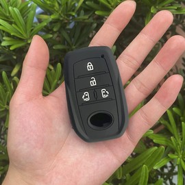 Sienta Key Cover 4 Buttons for Toyota Smart Key Case New Key Case Noah 90 Series New Voxy Voxy NOAH 90 Series Toyota Car, Black