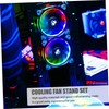 DOITOOL 1set Cooling Fan Vertical Stand with Adjustable Speeds Dual