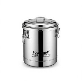 SOCOTIDE 12L Stainless Steel Insulated Stockpot With Lid For Soup Tea Coffee WaterMaterial: Stainless