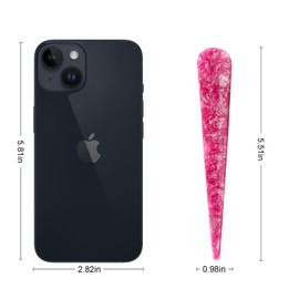 Bgffuy Large Duckbill Hair Clips for Women，5.51Inch Colorful Long Non-Slip Alligator Hair Clips，Acetate Strong Hold Hair Clips for Thick Hair 3Pcs (3 color)