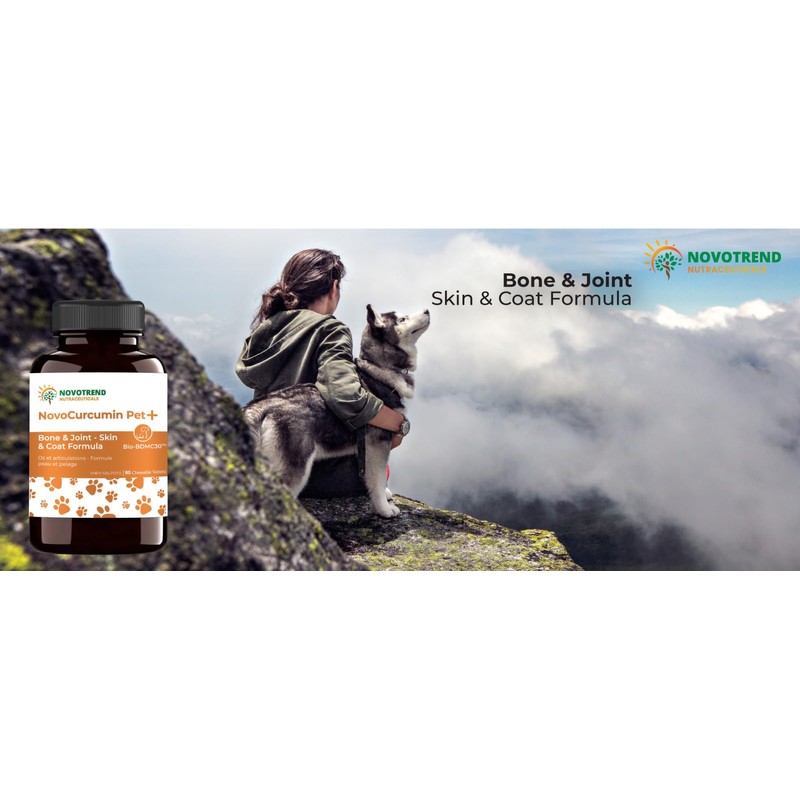 NovoCurcumin Pet+ BioBDMC30 Bone & Joint - Skin & Coat