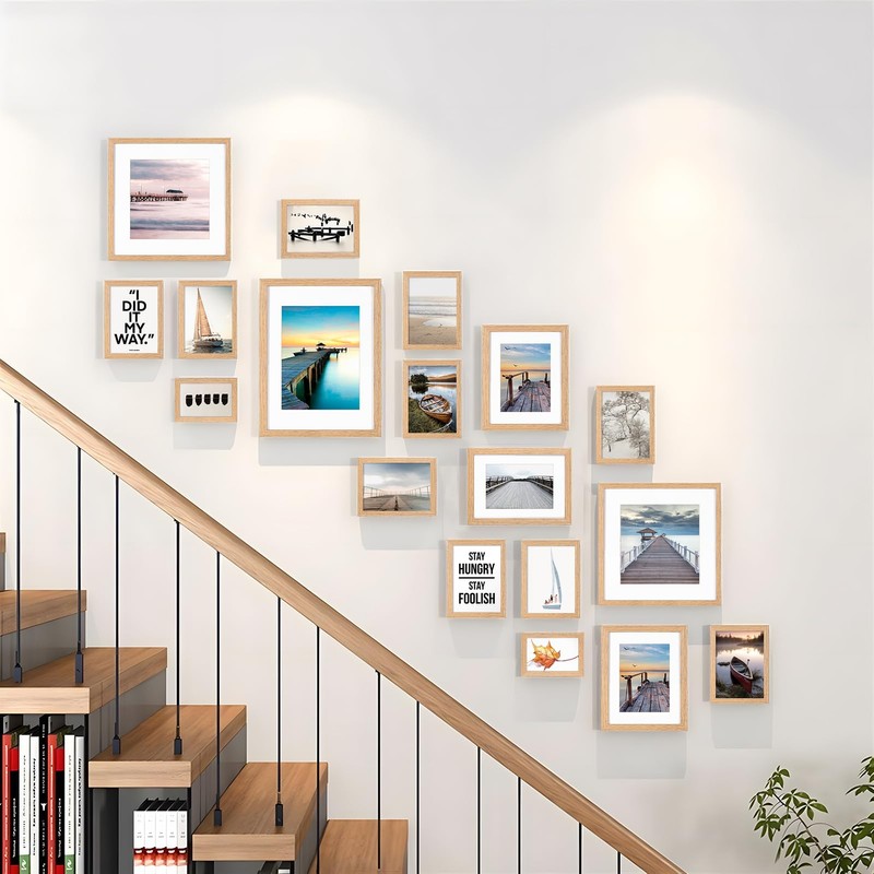 A5/15x21cm Picture Frame Set of 3, Display 10x15cm with Mat