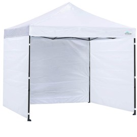 Sunwall for 10x10 Pop up Canopy, Instant Canopy Tent Sidewall, 1 Pack Sidewall Only (White 3 Pieces)