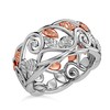 TJC Band Ring for Women in Rose Gold and Platinum