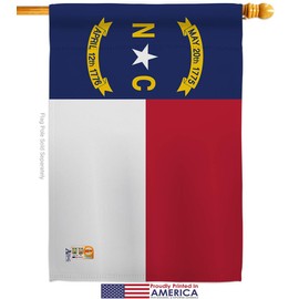 States North Carolina Garden House Flags Set Regional USA American Territories Republic Country Particular Area Small Decorative Gift Yard Banner Made in 28 X 40