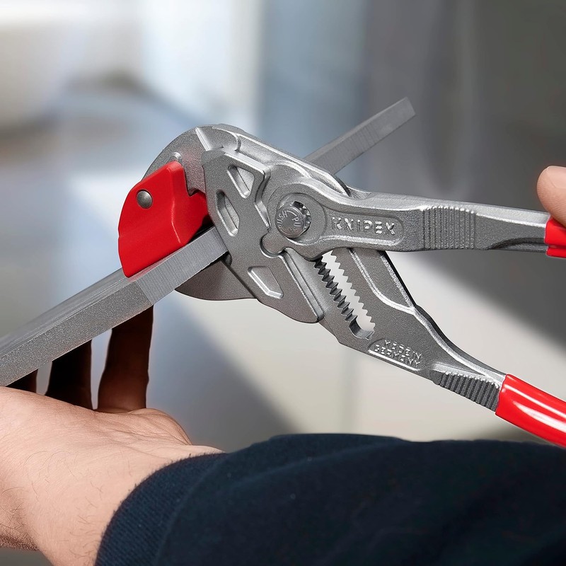 Knipex Tile Breaking Pliers chrome-plated, plastic coated 250 mm (self-service
