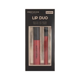 Profusion Cosmetics Lip Duo Passion - Vivid Matte Bright Red