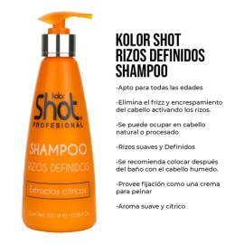 Shampoo Kolor Shot Profesional Definición Rizos 300ml                                                                                                 