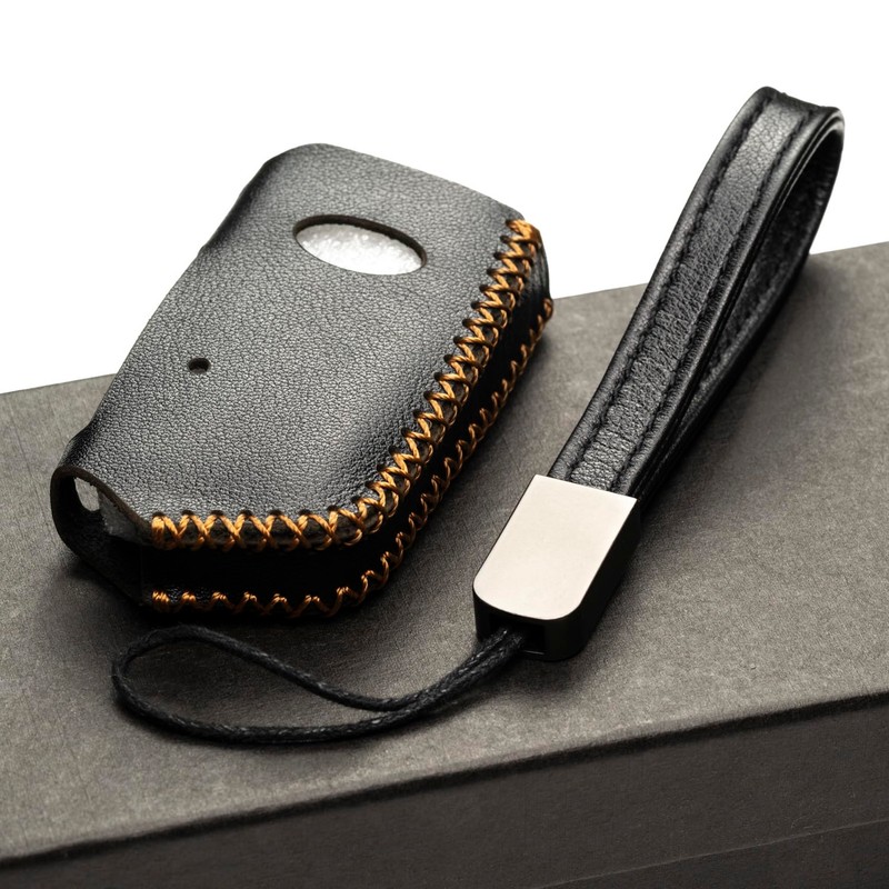 Vitodeco Genuine Leather Smart Key Fob Case Cover Compatible with