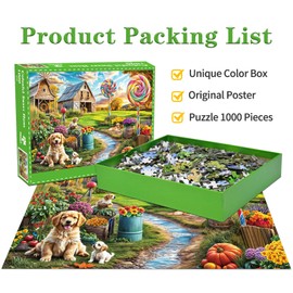 Puzzles 1000 Pieces for Adults jigsaw puzzles for adults-Colorful Sweet Home-1000 Piece Puzzle Classic Educational Games Beautiful Decoration Puzzle