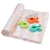 Playgro Fauna Friends Muslin Swaddle Blanket Gift Pack with 4