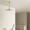 TRUSTMI Shower Arm with Flange 12 Inch Square Shaped Extension