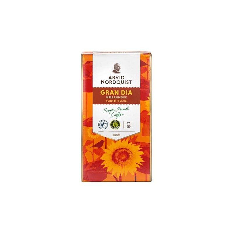Arvid Nordquist Ground Coffee, 17.6oz (Pack of 1, Gran Dia