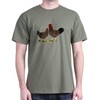 CafePress Speckled Sussex Chickens Dark T Shirt Men's Traditional Fit