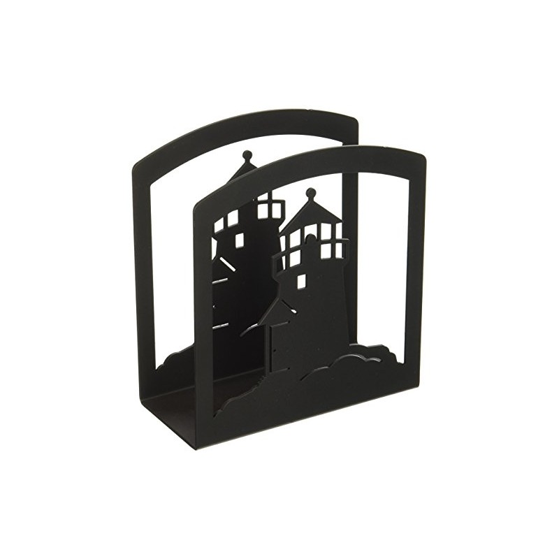 Village Wrought Iron 6 Inch Loon Napkin Holder, Black
