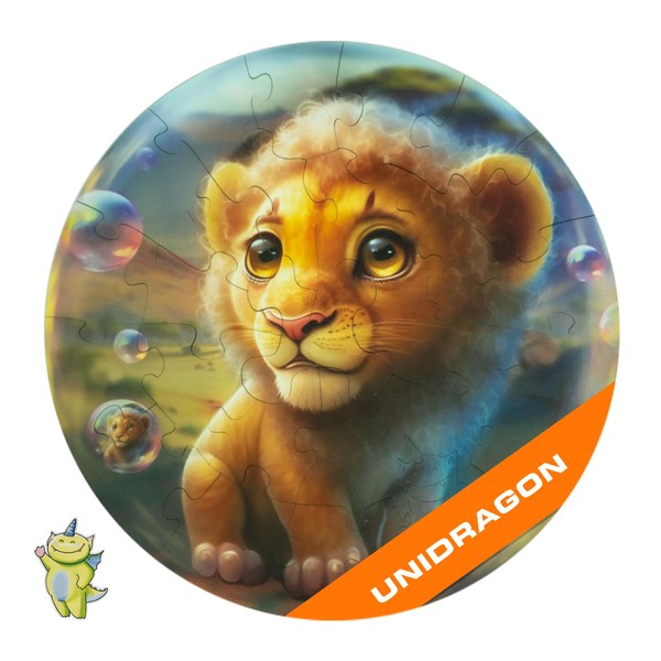 UNIDRAGON Original Wooden Jigsaw Puzzles for Kids Ages 3-5 —