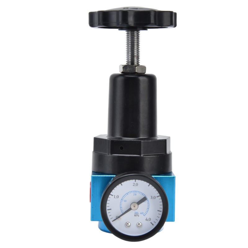 Air Pressure Regulator Miniature Pneumatic Reducing Valve Regulating Control GaugeQTYH‑08