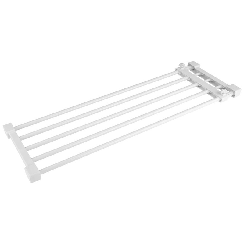 Adjustable Telescopic Storage Rack Cupboard Wardrobe Closet Divider Partition Shelf