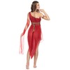 California Costumes Women's Ruby Goddess Adult, Red, X-Small