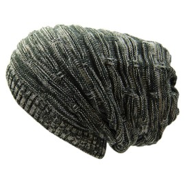 RW Rasta Stretch Long Beanie Hats (Olive Multi)
