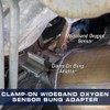 GlowShift 1-3/4"-2" Clamp-On Wideband Air/Fuel Ratio Gauge Oxygen Sensor Bung