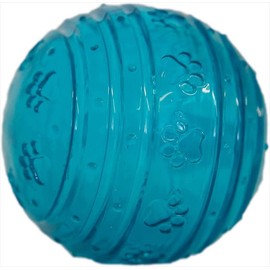 Rosewood BioSafe Blue Ball Dog Toy - Hygienic & Floatable Chew Toy, Mint Scented, BioCote Coating Kills 99.99% of Germs, Promotes Dental Health, Ideal for Fetch, Suitable for All Dog Breeds