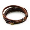 axy Series 1 TWIC1! Wrap Bracelet, Genuine Leather Surfer Bracelet,