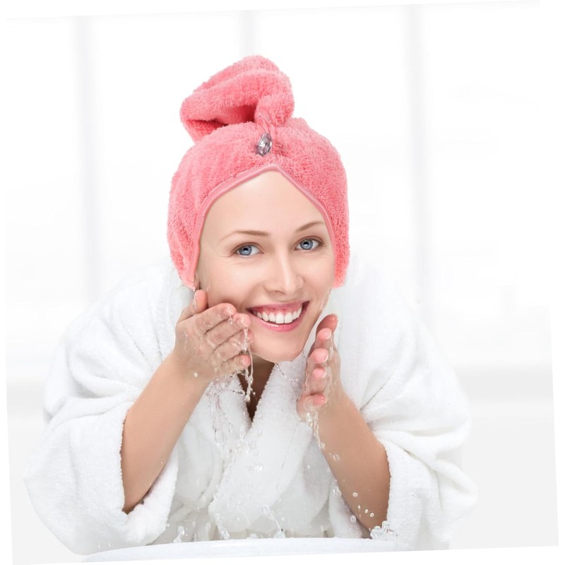 WOONEKY Toalla Microfibra Cabello para Secar Rápido Gorro Absorbente, Material