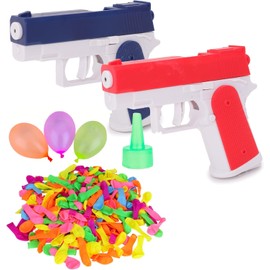Toyland® Water Fight Bundle - Pack of 2-13cm (5") Hydro Blaster Rapid Fire Water Pistols & 1000 Water Balloons - Water Guns 25-30Ft Range - Outdoor Water Play Toys