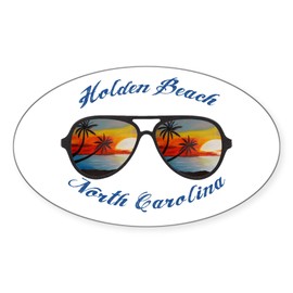 CafePress North Carolina Holden Beach Sticker Oval Car Bumper Sticker