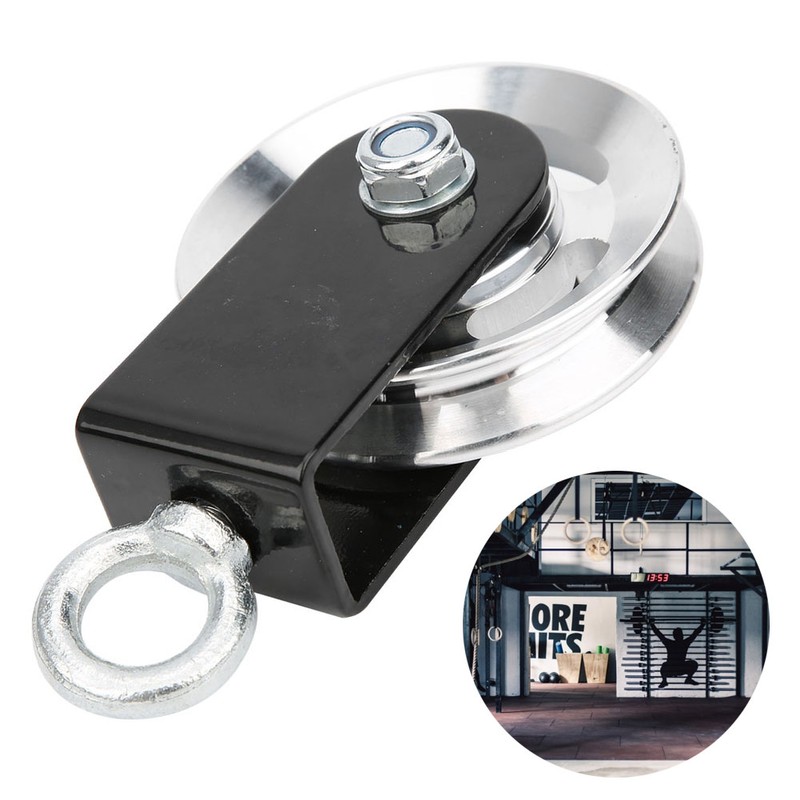 Fitness Equipment Bracket Stainless Steel Pulley Mute Hanging Wheel DIY