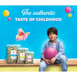 Dubblee Bubble Gum Bulk + Bundle FlavorJet Contains 100 Pieces of Dubblee Bubble Individually Wrapped, Ideal for Baseball games, Birthday Day Party and Piñata Candy | Chewing bubble gum 1.8 Pound Packaged By FlavorJet