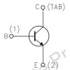 ST 2N3055 NPN Power Transistor ST Ic=15A(max) hFE=20-70 Vbe=1.8Vmax US