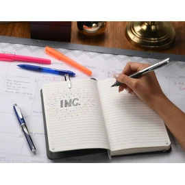 Inc. R2 Precision Rollerball Pens - 0.5 mm Ultra Fine-Point Pen Set With Comfort Grip for School, Office, Writing, and Journaling, 12 Pack, Black Ink