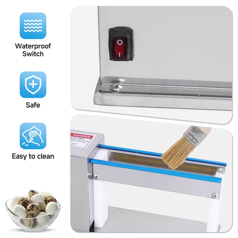 YMJOINMX Electric Quail Egg Peeler Machine Quail Egg Peeler Sheller