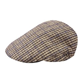 Toskatok® Flat Cap Men's Checked Wool Blend Tweed - Large / X-Large